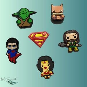 Crocs DC Superheroes Starwars 6 Pc Set - Croc Shoe Charms Jibbitz